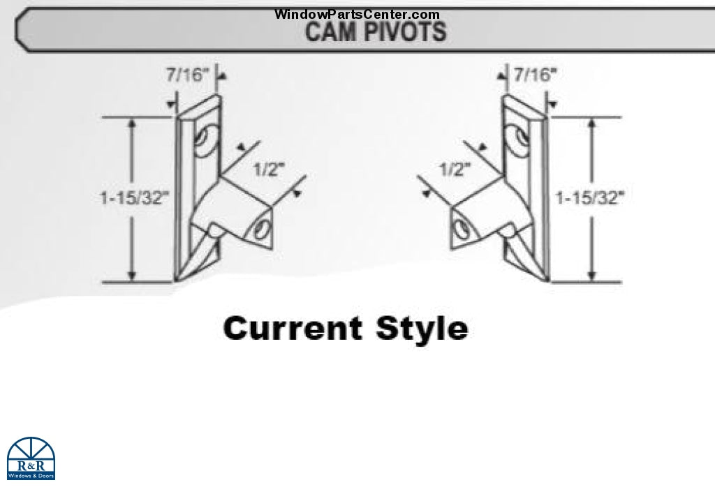 S1003 Sash Pivot Pin Set - Weather Shield Visions 2000 Current Style Double Hung