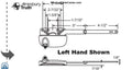 S1048 Amesbury Truth Casement Dyad Operator Without Detach Clip part number: 31850, S1048, 36-391-3E, 36-391-87E, 36-391-3S -   Left Hand. Color White and New Goldtone