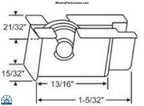 S1065 - Horizontal Sliding Window Roller With Plastic Housing 17/32 Inch dai Metal Wheel Reynolds
