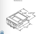 S1091 -Peachtree Casement Window Lock Latch. Ariel part number 35173010, 900-12199, 900-12199W Peachtree Ariel casement window lock latch 1982-1997
