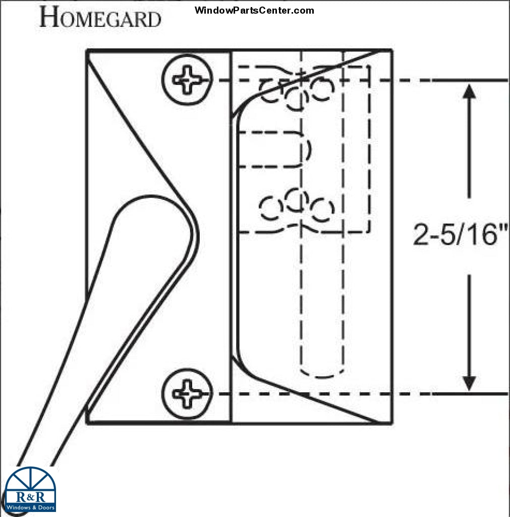 S1107 Amesbury Truth 16 Series HomeGard Casement Window Sash Lock