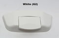 S1111FLC Roto Positive Action Locks Flip Lock Cover for Double Hung, Single Hung  and Horizontal Slider Window. Cover  Color White G2 on a white background