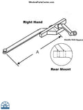 S1119 Amesbury Truth Single Arm Casement Operator Rear Mount Stainless Steel Roller Left Hand / 7