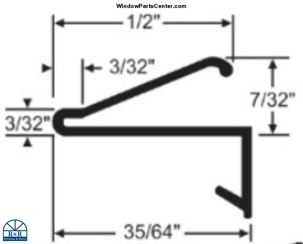 S2007 - Tan Leaf Seal Weather Strip