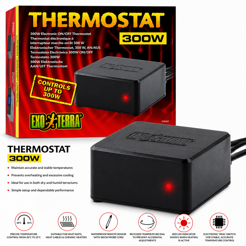 Exo Terra ON/OFF Thermostat 100W/300W with Sensor