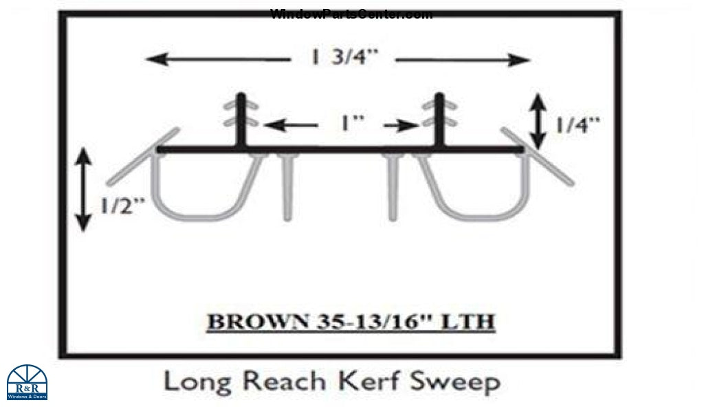S3001 Therma Tru Door Sweep Long Reach Kerf Sweep