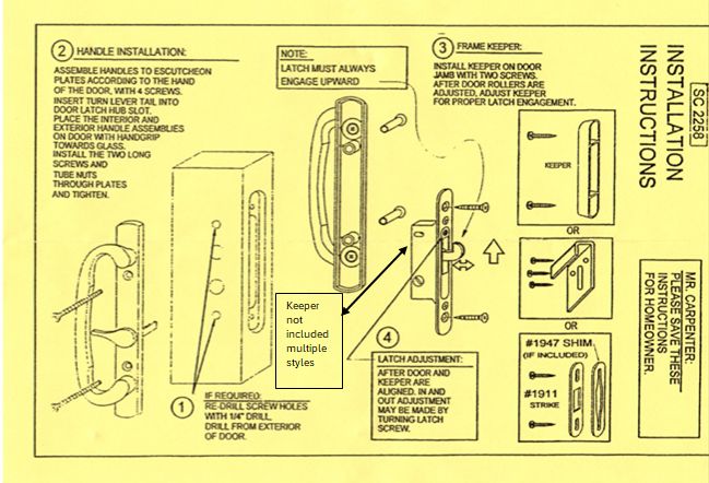 522 C Elite Handle Set - Offset Latch