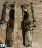 516 - W&F All Brass Sliding Patio Door Handle Set B Screw Hole Position - See Description to Order Replacement Option