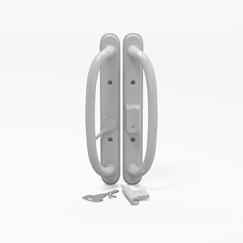 S3010 -Truth - Amesbury Olympus Handles Offset Latch Handle Set For Sliding Patio Doors