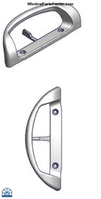 S3018 Amesbury Truth 3506 3506 Mortise Style Handle Set with 3 15/16 Inch Hole Centers Sliding Patio Doors