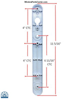 S3020 Amesbury Truth Premium Sliding Patio Door Handle Set  Grip Dual Pull  Winguard ClassicVue Max PGT