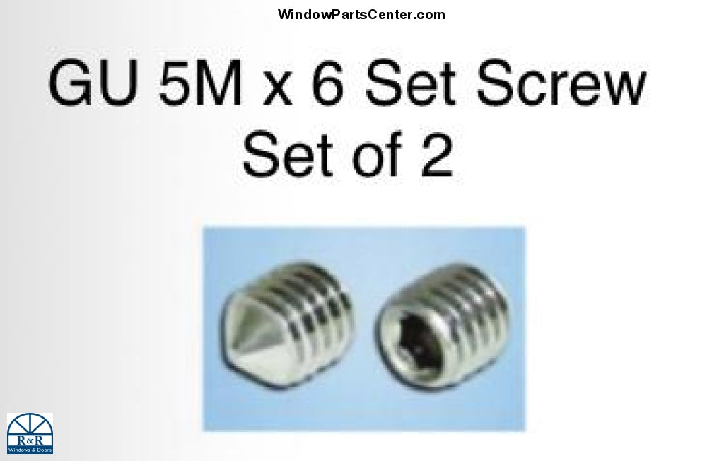 S4109 GU Handle Set Screw 5M x 6 - set of 2
