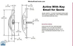 S4202 Amesbury Truth Allure Series Gliding Door handle Sets