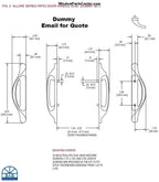 S4202 Amesbury Truth Allure Series Gliding Door handle Sets