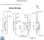S4202 Amesbury Truth Allure Series Gliding Door handle Sets