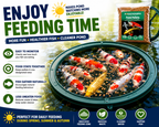 Aquacadabra Fun in the Sun Pond Feeding Bundle – Premium Pellets & Floating Feeding Ring