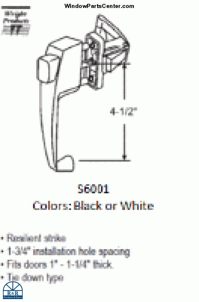 S6001  Screen Handle "Tie Down Type"