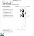 S800 - Brixwell 22-268BNK and 22-268BCH GLIDING SHOWER DOOR SYSTEM