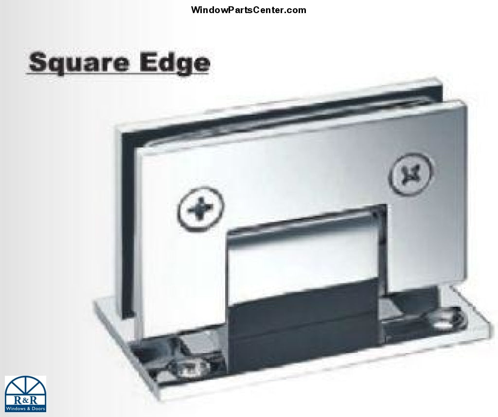 S801 Brixwell 22-244BCH and 22-224BNK Solid Brass Shower Hinge Square Stand Bull-Back Plate