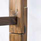 85" Wooden Garden Arbor for Climbing Vines, Carbonized
