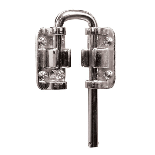 FHC Sliding Door Loop Lock 1-1/8" - Nickel Plated - S4377