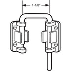 FHC Sliding Door Loop Lock 1-1/8" - Nickel Plated - S4377