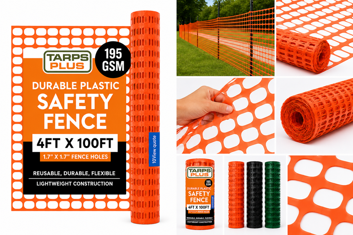 Orange Safety Barrier Fence - 4' x 100'