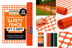Green Safety Barrier Fence - 4' x 50'