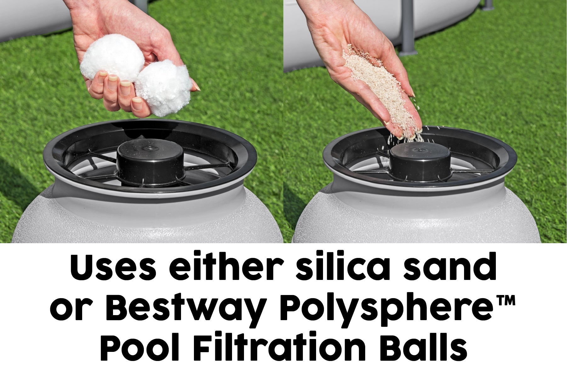 1500gal Pool Sand Filter for Above Ground Pools - Grey