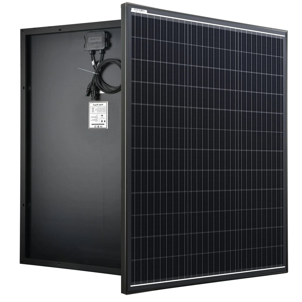 SARONIC 500W 12V Black Monocrystalline Fixed Solar Panel with Mounting Brackets