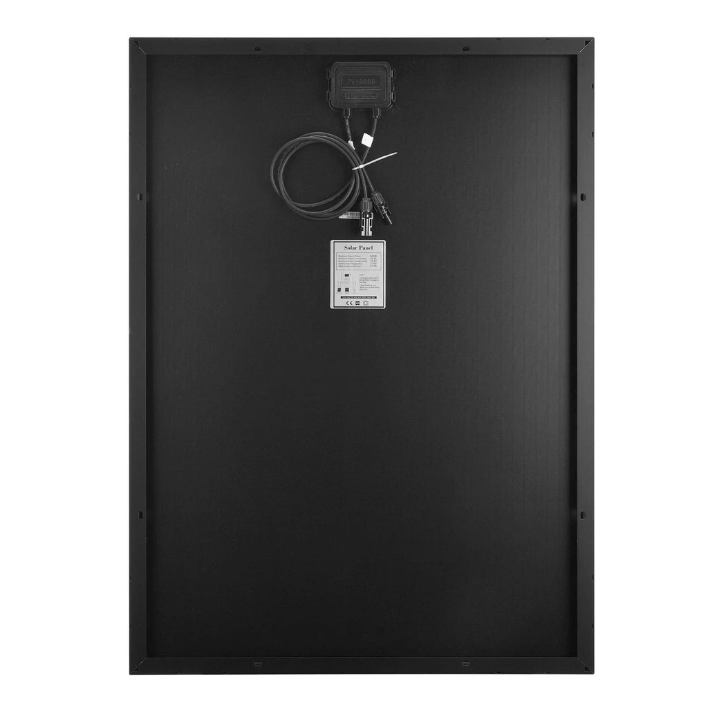 SARONIC 500W 12V Black Monocrystalline Fixed Solar Panel with Mounting Brackets