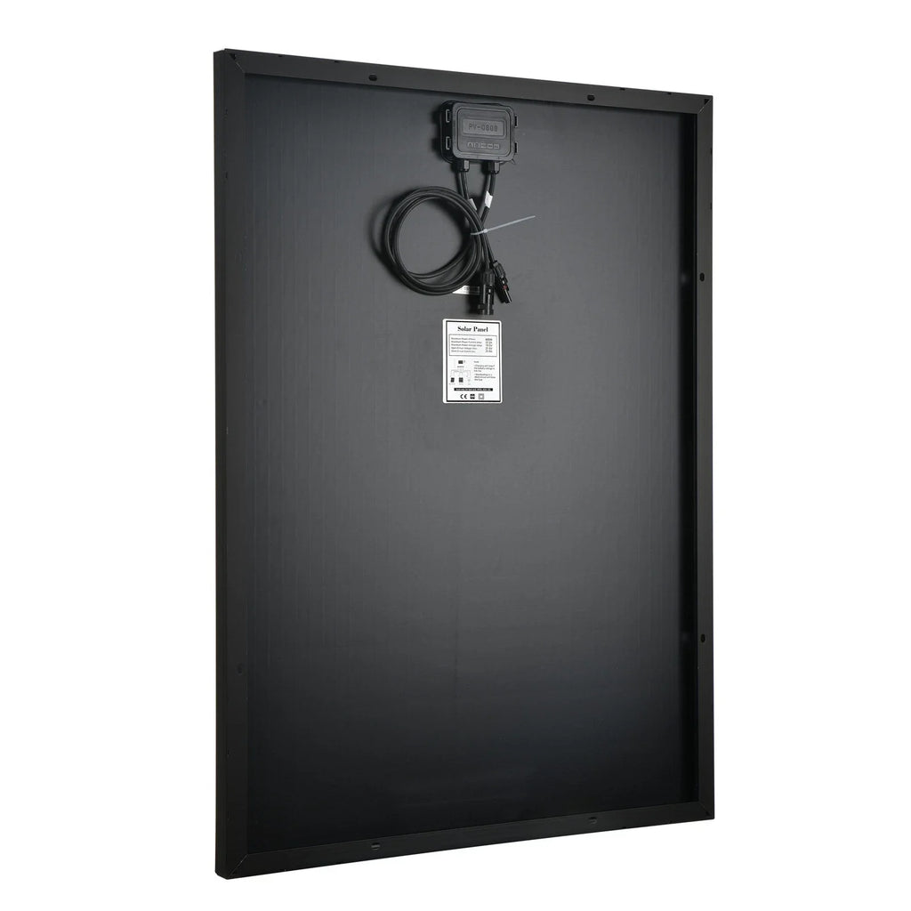 SARONIC 500W 12V Black Monocrystalline Fixed Solar Panel with Mounting Brackets