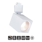 Satco Square Track Head, H-Type, White, Selectable CCT, 500 Lumens, 48° Beam Angle