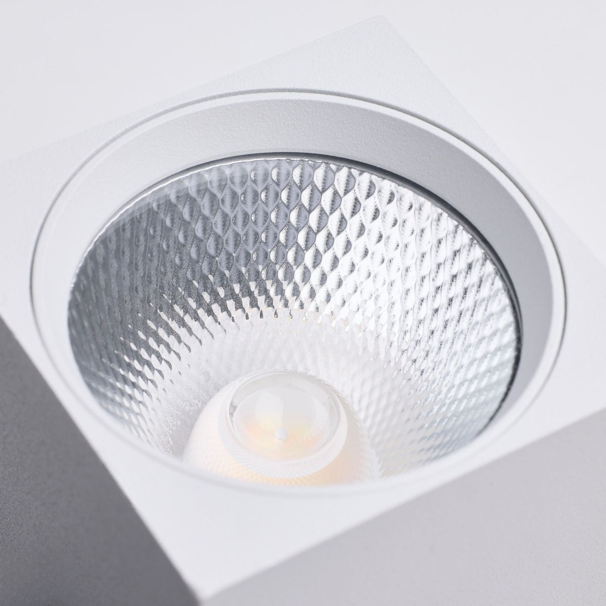 Satco Square Track Head, H-Type, White, Selectable CCT, 500 Lumens, 48° Beam Angle