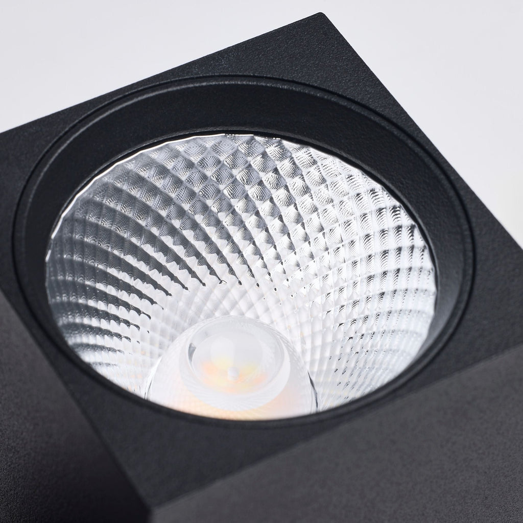 Satco Square Track Head, H-Type, Black, Selectable CCT, 500 Lumens, 48° Beam Angle