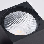 Satco Square Track Head, H-Type, Black, Selectable CCT, 500 Lumens, 48° Beam Angle
