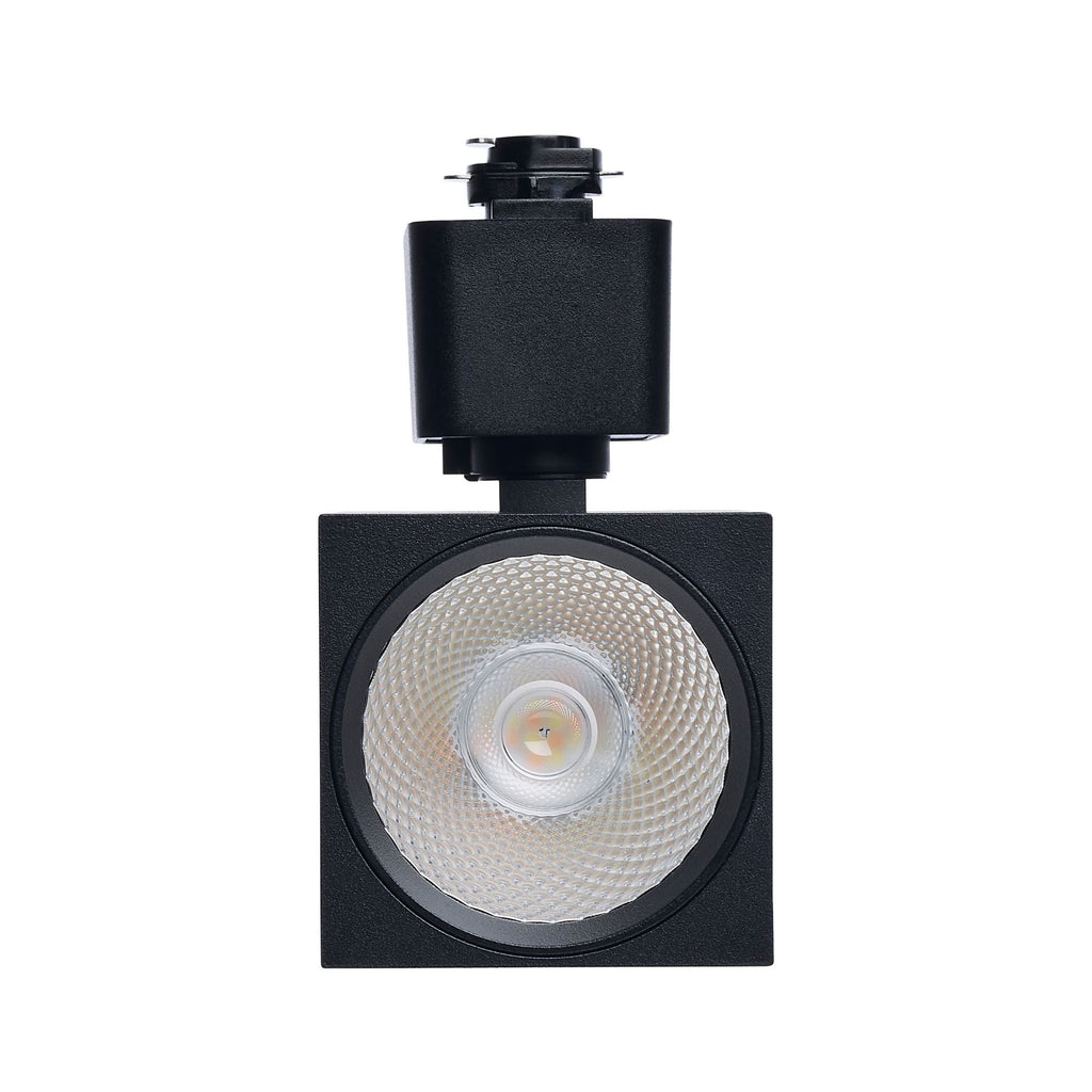 Satco Square Track Head, H-Type, Black, Selectable CCT, 500 Lumens, 48° Beam Angle