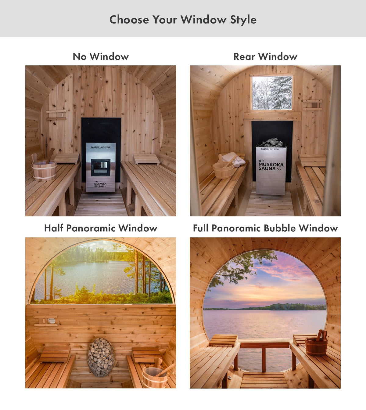Classic 6'x 6' Barrel Sauna