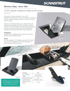 Scanstrut 12/24V 10W Bench-Mount Aura Waterproof Wireless Charger