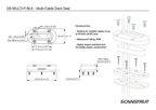 Scanstrut 1-15mm Black Vertical Multi Cable Seal