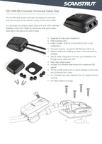 Scanstrut Black 5-6mm Horizontal Double Cable Seal