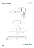 Scanstrut Black 2-6mm Horizontal Cable Seal