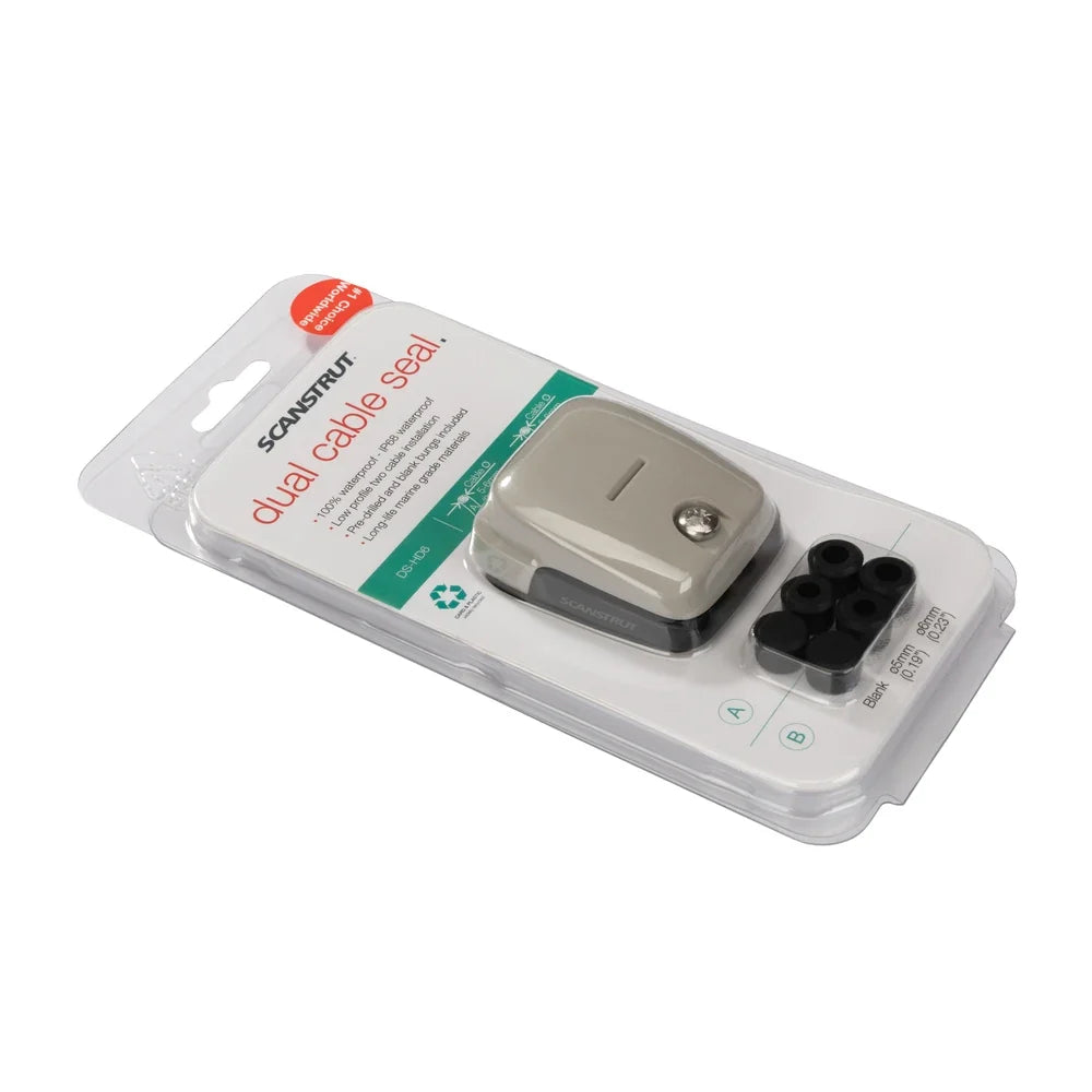 Scanstrut Grey 5-6mm Horizontal Double Cable Seal