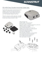 Scanstrut Grey 5-6mm Horizontal Double Cable Seal