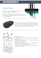 Scanstrut 1-15mm Black Vertical Multi Cable Seal