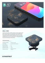 Scanstrut 12/24V 15W Magnetic Ultra Qi2 Waterproof Wireless Charger