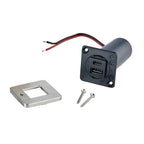 Scanstrut 12/24V TILE Brushed Stainless USB-A & USB-C Socket