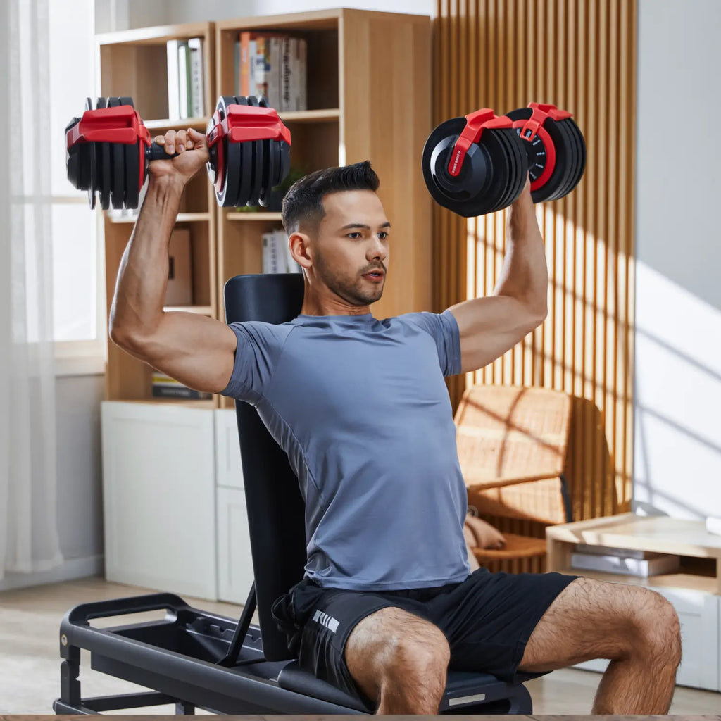 24 KG Adjustable Dumbbell, Barbell, and Kettlebell Set