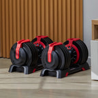 24 KG Adjustable Dumbbell, Barbell, and Kettlebell Set