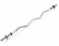 York Fitness 1" Spinlock EZ Curl Bar